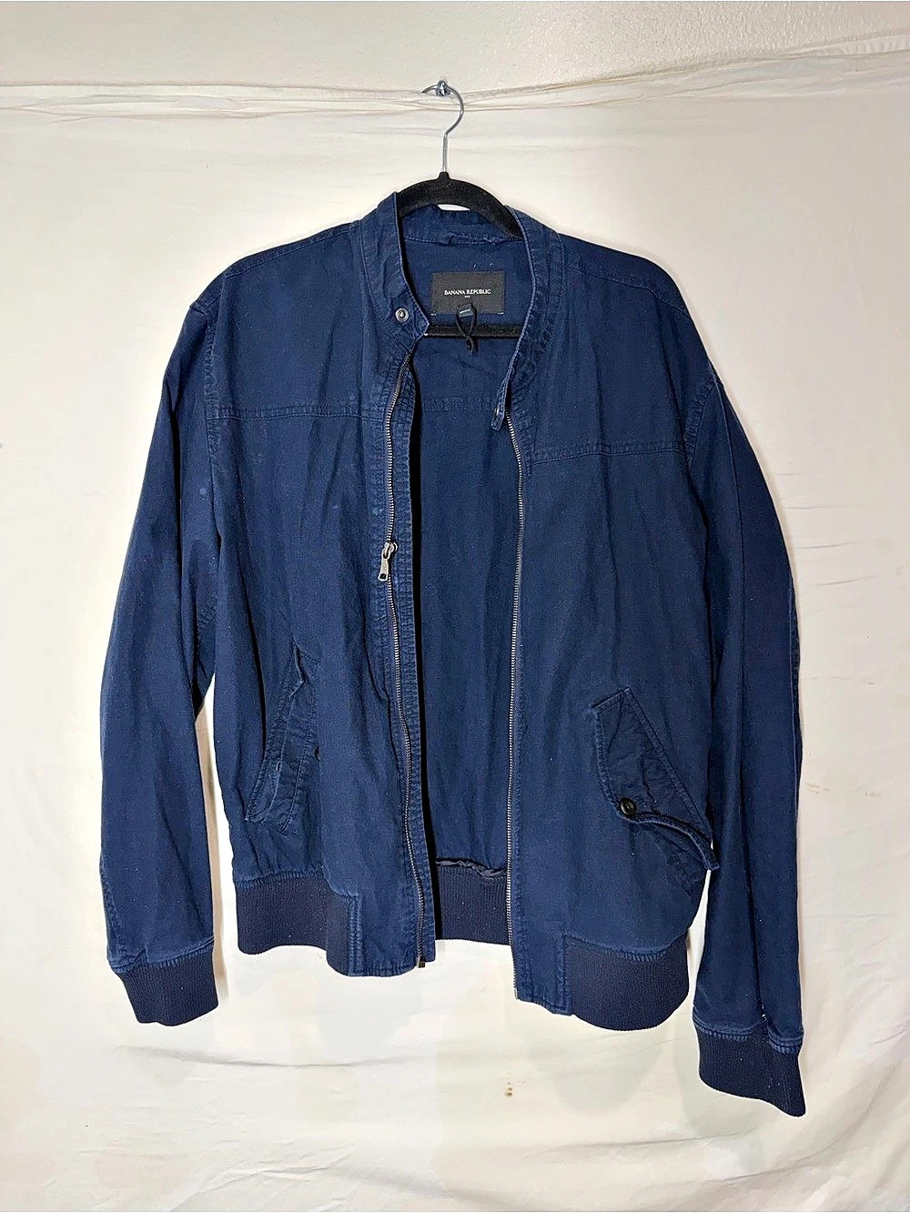 Banana Republic men Bomber Jacket in Blue